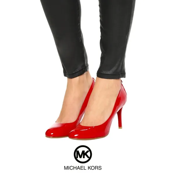 Michael Kors Red Patent Leather Pointed-Toe Stiletto Heels - Image 12