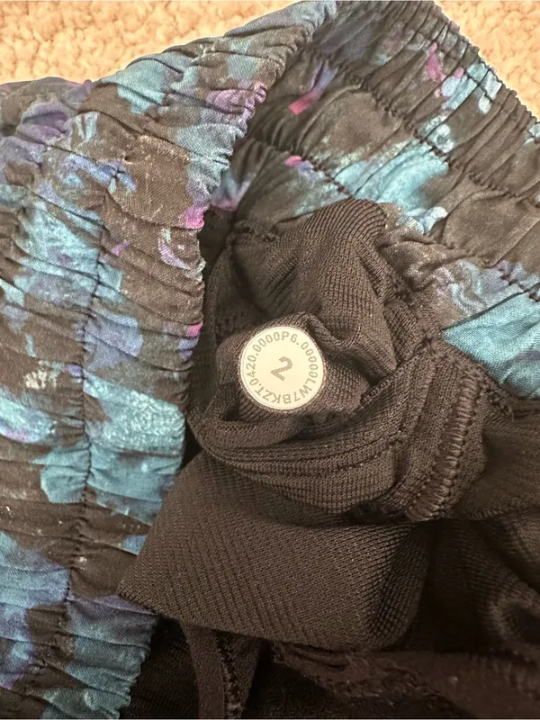 lululemon athletica Teal & Purple Floral Running Shorts - Image 3