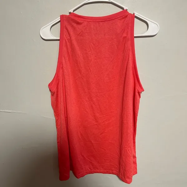Nike Women's Vivid Orange/Red Tank Top - Image 4