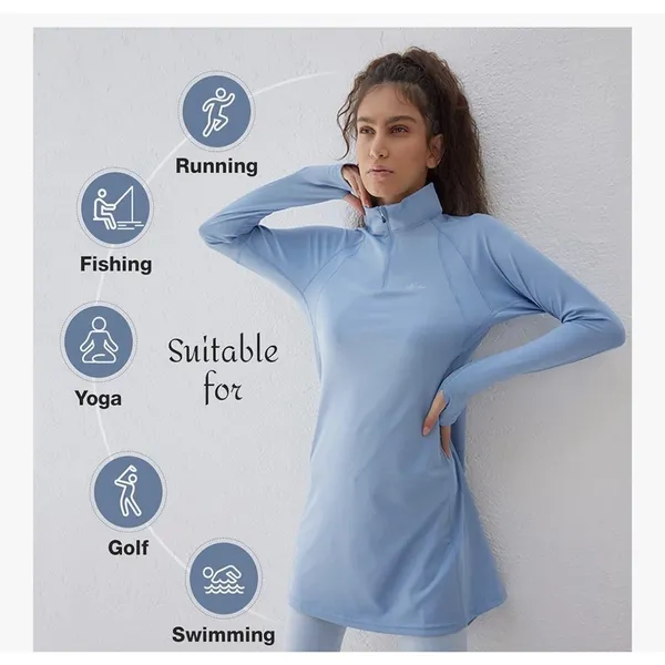 Sorbet‎ Women's XXL Long Sleeve UPF 50+ Top Athletic Tunic Athleisure Quick Dry - Image 13