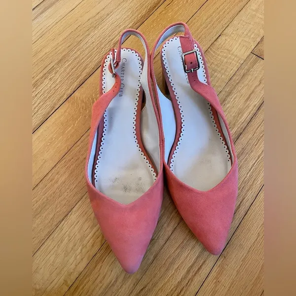 Charter Club Women's Audraa Slingback Heels Orange 8.5M - Image 3