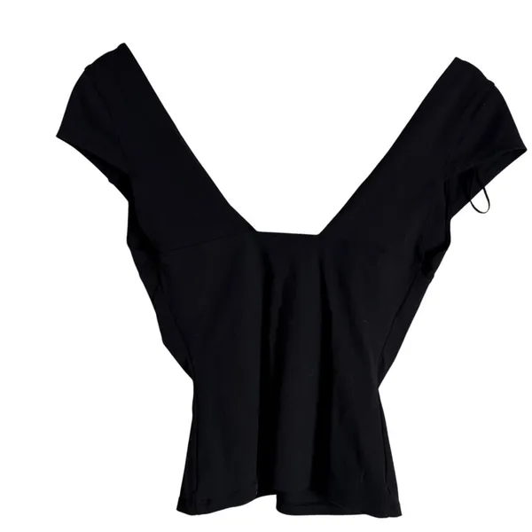 Free People Intimately Duo Corset Cami Short Sleeve Top Black Size Medium - Image 7