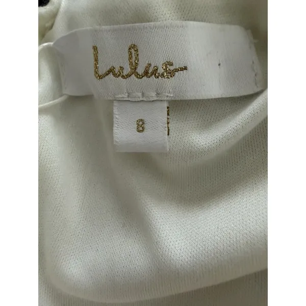 Lulus True Love Story White Embellished Cap Sleeve Mermaid Maxi Dress Size 8‎ - Image 13