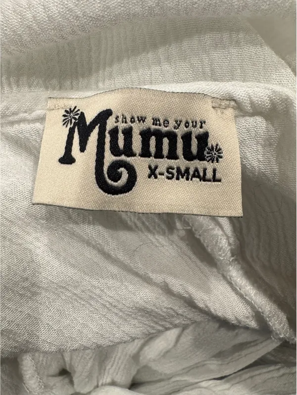 Show Me Your Mumu White Rayon Wrap Dress XS - Image 5
