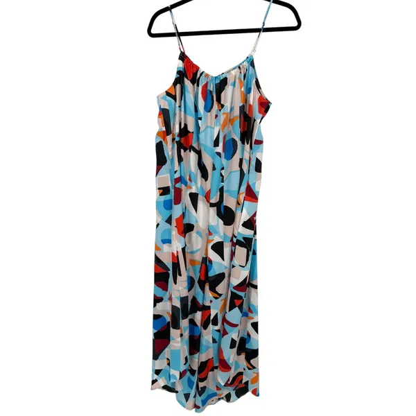 NWT Anthropologie Women's Breezy Wide Leg Jumpsuit Geometric Print Size‎ Small - Image 5