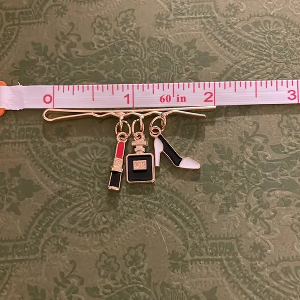 Gold Hairpin with Charms - Image 2
