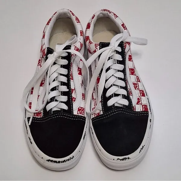 Vans Old Skool Sketch Checkerboard Low-Top Skate Shoes - Image 3