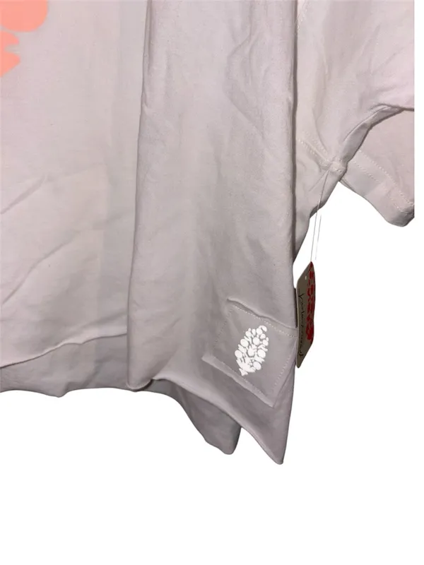 NWT Free People Movement Inspire Tee White Peach Pastel Combo Size Large - Image 7