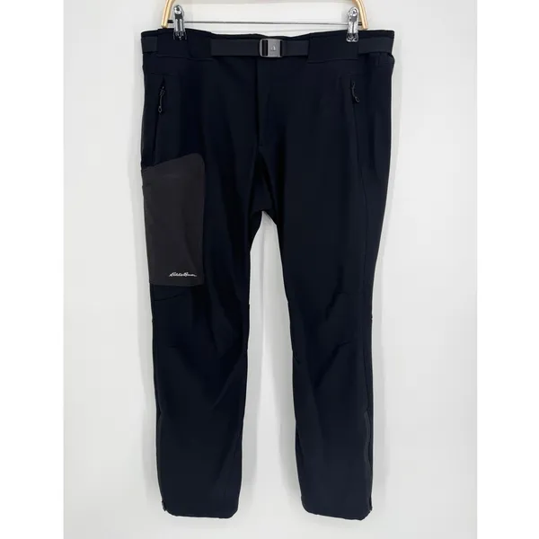 Eddie Bauer First Ascent Guide Pro Lined Pants Size Large Black Hiking Gorpcore - Image 2