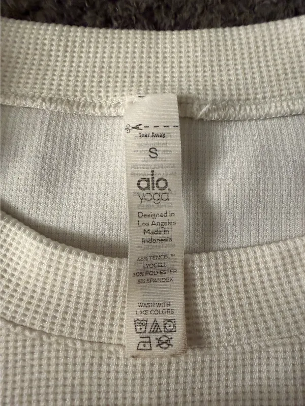 Alo Yoga Waffle Knit Micro Shirt - Image 3