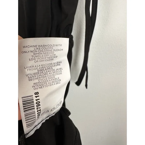 NWT Motherhood Maternity‎ Small Womens Top Black Stretch V-Neck Cap Sleeve - Image 8