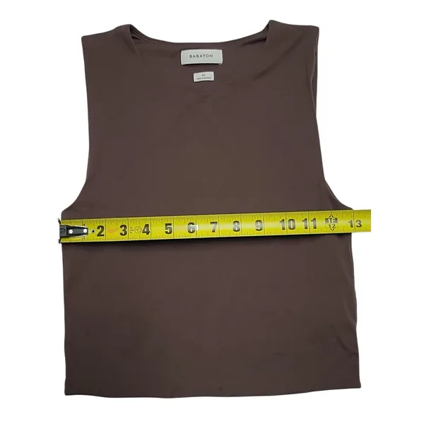 Aritzia Babaton Contour Brown High Neck Muscle Tank, Size Medium - Image 5