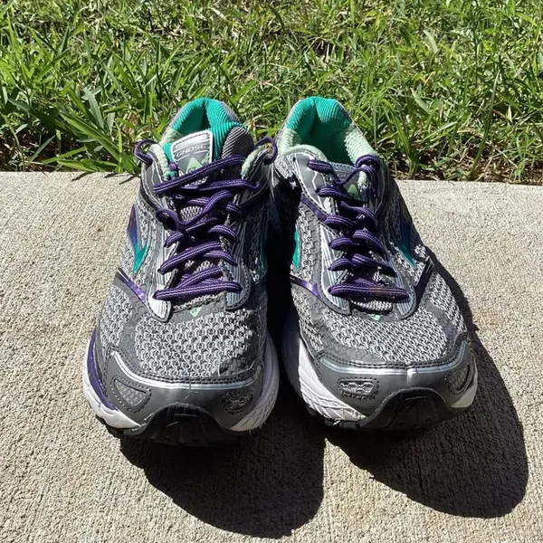 Brooks Women's Ghost 7 Athletic Shoes Gray/ Turquoise 1201611B953 - Image 8