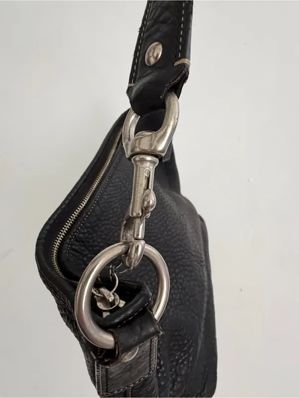 Vintage Coach F13094 Hobo Black Leather Shoulder/Hand Bag Retail $349 - Image 10