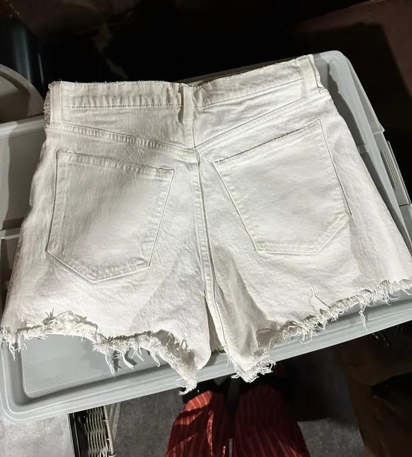 Abercrombie High Waisted Jean Shorts - Image 2