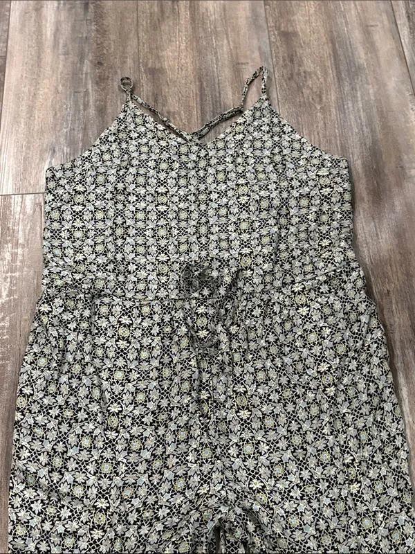 Free People Floral V Neck Sleeveless Jumpsuit Small - Image 8