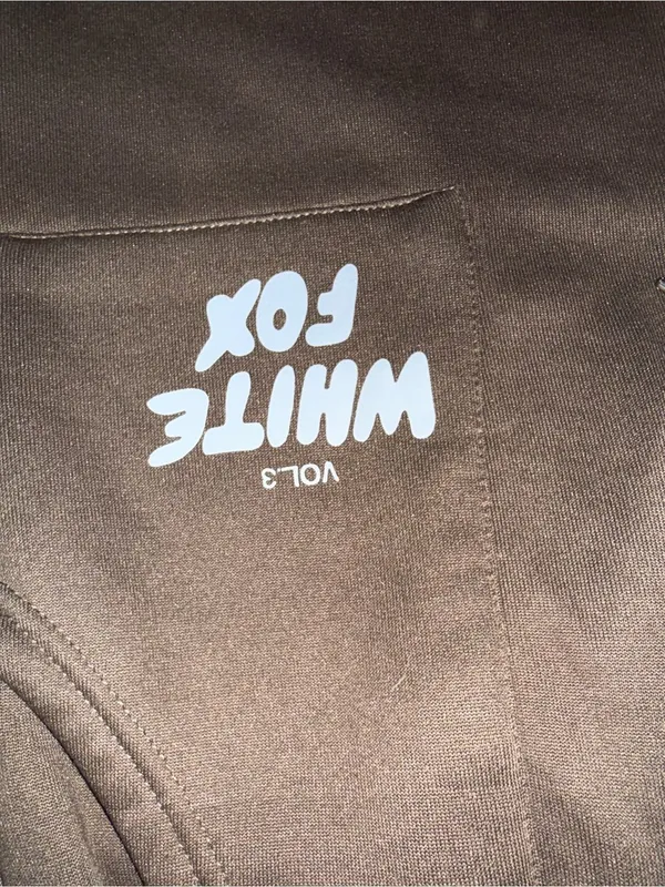 White Fox Boutique Vol. 3 Brown Fleece Joggers Sweatpants Women Medium - Image 4