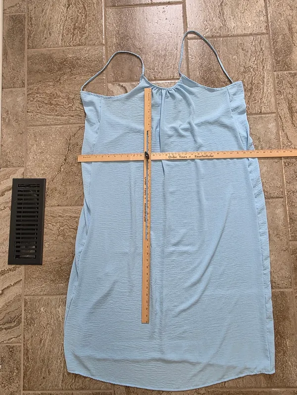 Womens Spaghetti Strap Maxi Dress Size Large Oversized Lightweight Beach NEW - Image 6