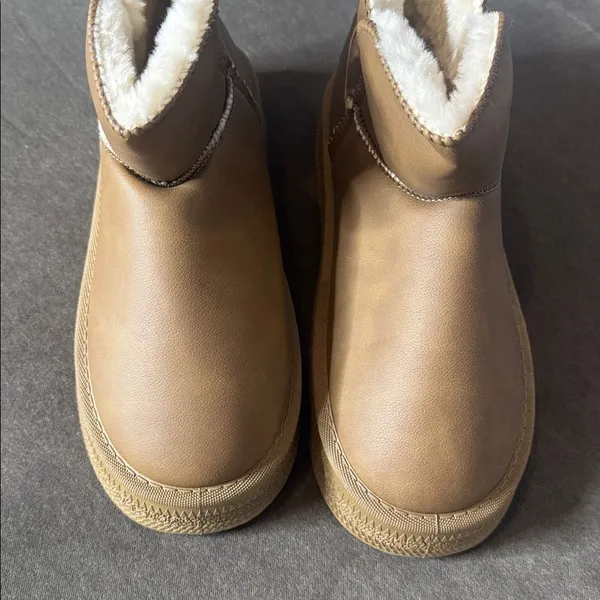 Women’s Mini Platform Ankle Boots Faux Fur Lined Size 9 (EU41) NEW - Image 14