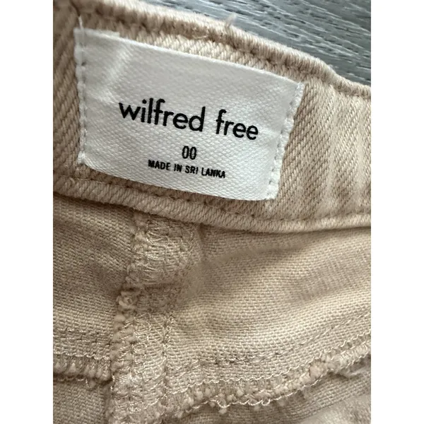 Aritzia Wilfred Free 00 Straight Leg Twill Pants Beige - Image 4