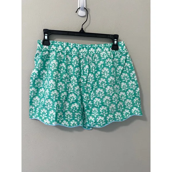 New Roller Rabbit x Target Pajama Shorts Green Print Women's Size Small - Image 3