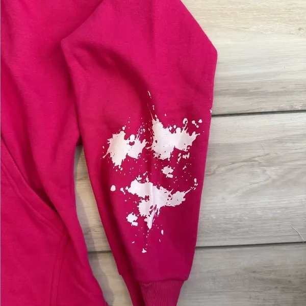 Only Fear God Pink Graphic Hoodie Pink Large NWT - Image 3