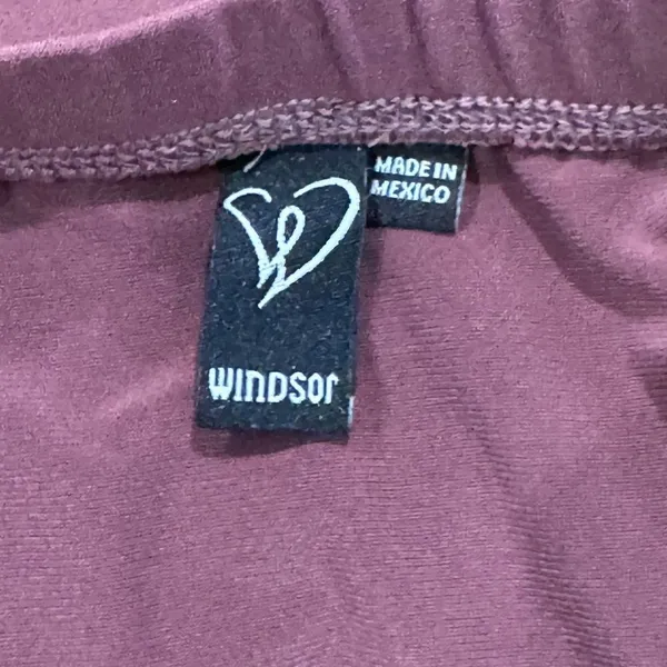 Windsor Shimmer Maroon Mini Skirt Women’s Small New Years NYE - Image 2