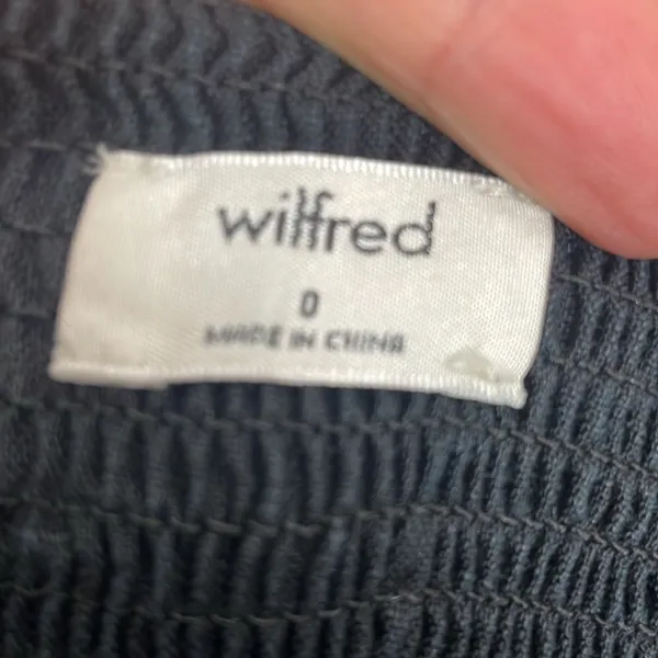 Aritzia Wilfred Dress Black Ducharme Linen Mini Coastal Whimsy Western size 0 - Image 11