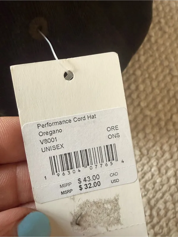 NWT Vuori Dark Green Oregano Performance Cord Hat‎ Adjustable - Image 3