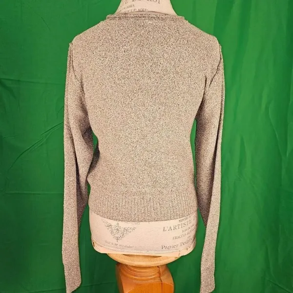Free People Womens Going For Gold‎ Faux Wrap Sweater Medium - Image 2