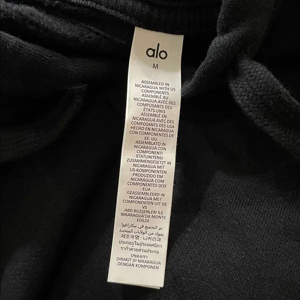 Alo Yoga NWT Accolade Hoodie Black Size M oversized Unisex - Image 10
