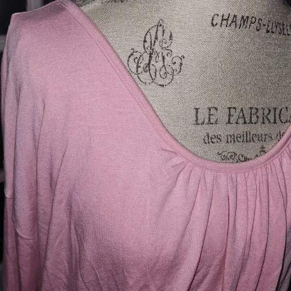 Maeve Anthropologie Womens Pink Scoop Neck Blouse‎ Shirt Top XL - Image 3