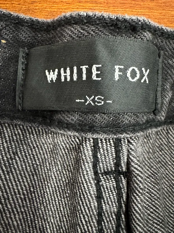 White Fox Black Denim Jeans - Image 5