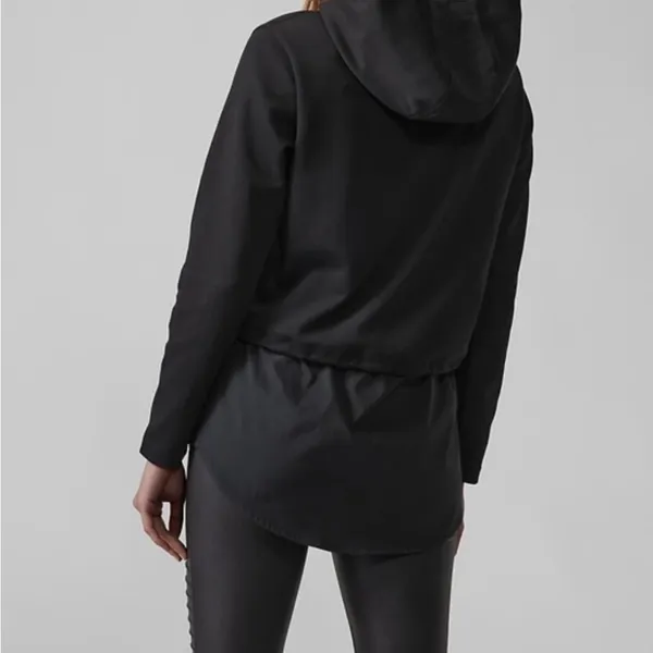 Athleta Charcoal Hoodie‎ Sweatshirt - Image 8