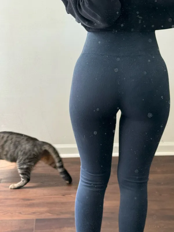 All in Motion Ribbed Blue Leggings - Image 5