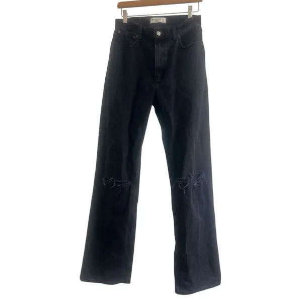 ✨Abercrombie & Fitch High Rise 90s Relaxed Black Sz 27/4L Jeans✨ - Image 5