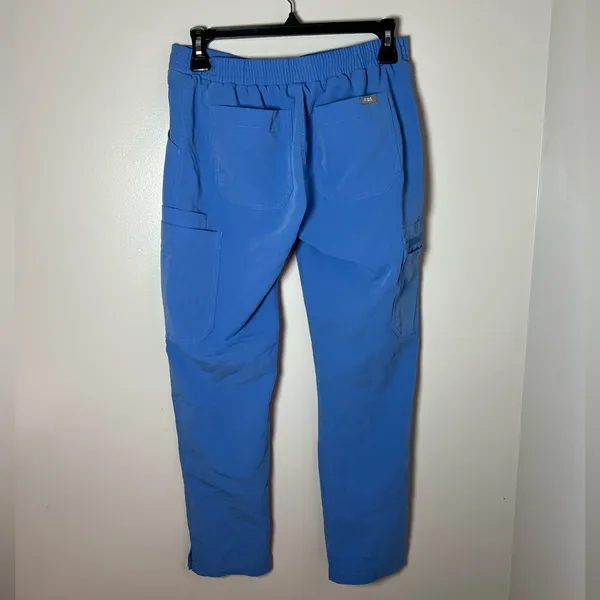 Figs Yola Scrub Straight Leg In Ceil Blue High Rise Healthcare Size XS - Image 3