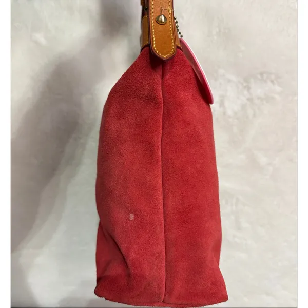 NWOT DOONEY & BOURKE Wine Red Suede Hobo Shoulder bag - Image 5