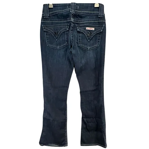 Hudson Y2K Signature Bootcut Jeans 26 Blue Denim Low Rise Flap Pockets Western‎ - Image 4
