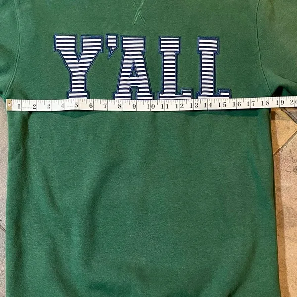 Marley Lilly Women’s Green Sweatshirt Tunic Y’all Size XXS / XS - Image 6