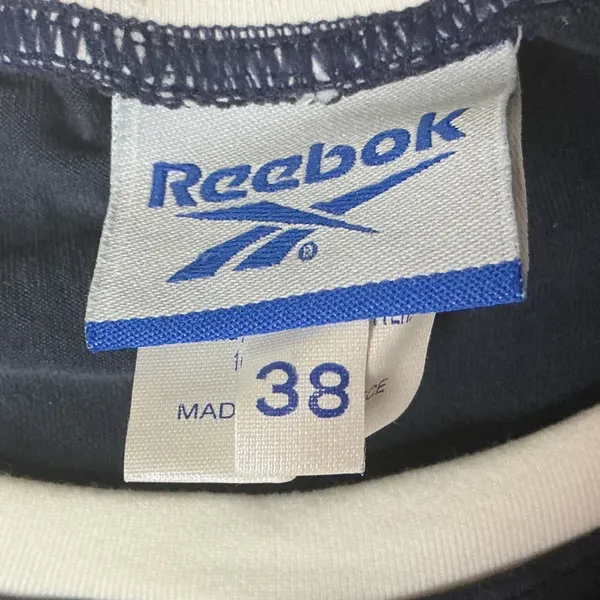 Vintage 90s Reebok Versa Training Crop Top Lycra Women's Size 38 Medium‎ - Image 7