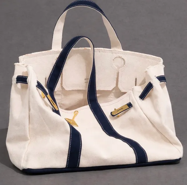 Boatkin Canvas Bag Blue - Image 2