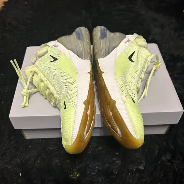 Nike air max 270 barely volt platform lace up shoes sneakers women’s 8 - Image 3