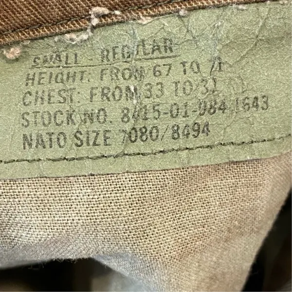 US Army Camo Jacket Military Camouflage Green M - Image 7