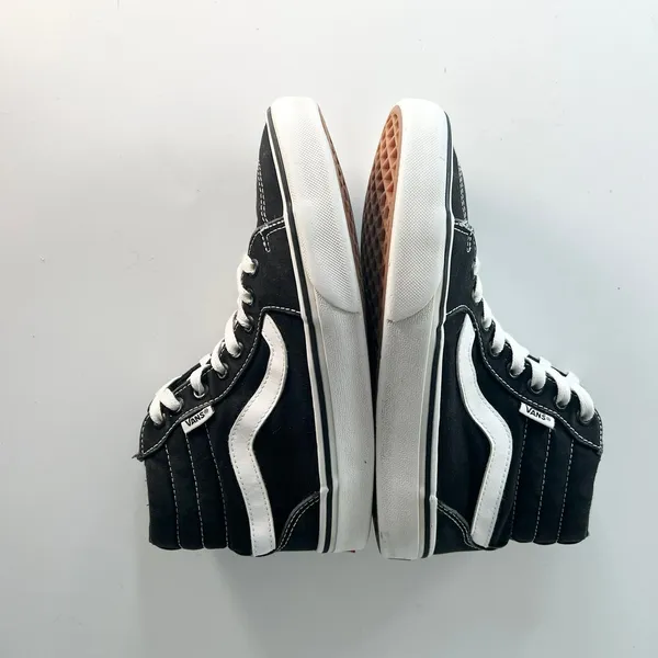 Vans Old Skool Canvas Suede Hi Top Skate Sneakers Shoes Black 507698 Women 7.5 - Image 7