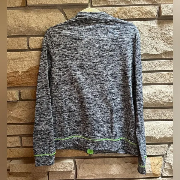 NFL Teens Love Seattle Seahawks Zip Up Athletic Jacket Grey Rave Green XL - Image 2