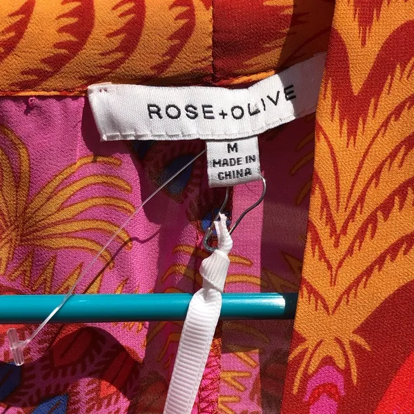 NEW Rose & Olive Kimono / Duster / Robe / Swim Coverup M - Image 4