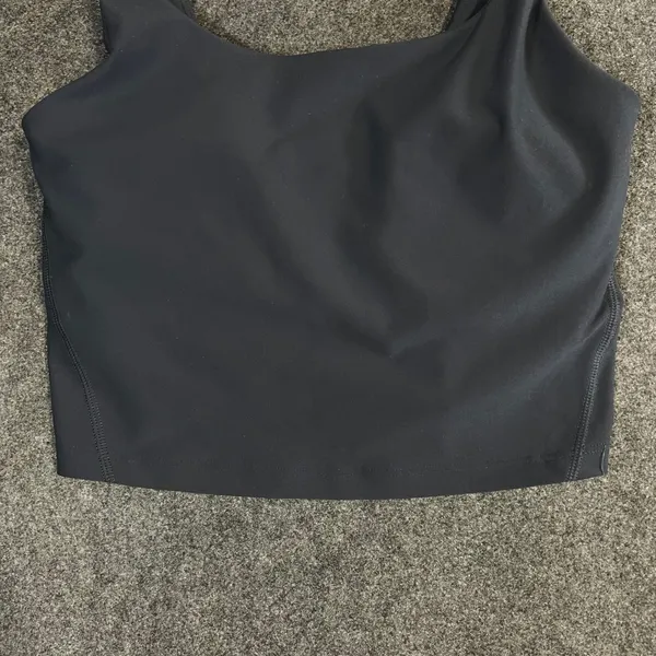 Old Navy Active PowerSoft Sports Bra Tank Top Gray Womens Medium Light Support - Image 5