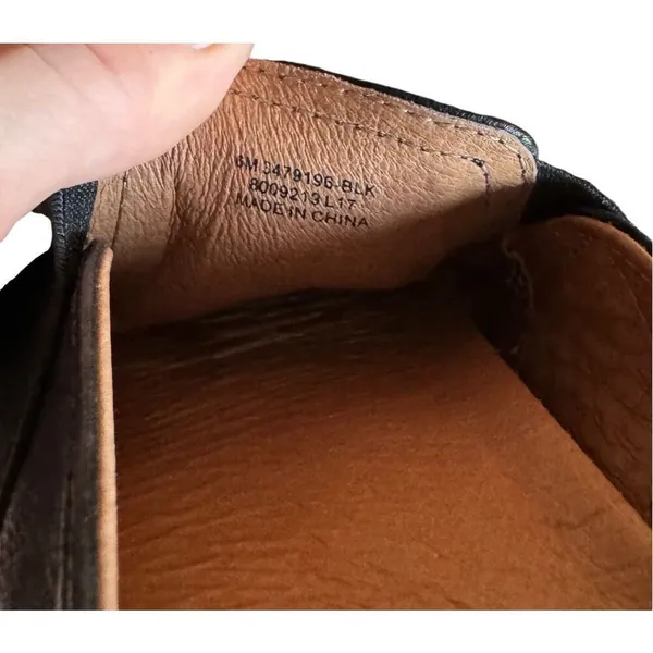Frye Women's Melanie Gored Mule Leather Slip-on‎ Shoes Size 6 Black - Image 6