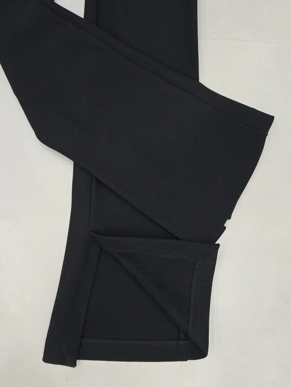 Zara Super Long Black Boot-Cut Dress Pants Size XS - Image 6